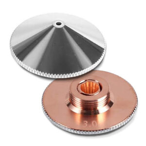 LF-NOZZLE/D30: RAYCUT D3.0 Nozzle, 3mm Fiber Laser Double Layer Nozzle, 15mm Height Dia.32mm Raytools Nozzle with ⌀3mm  Hole
